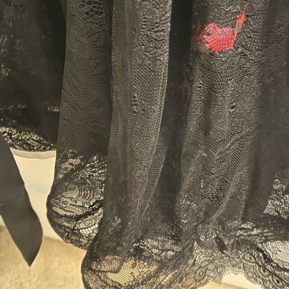 Lace Black and Floral Party dress - Picture 3 of 7